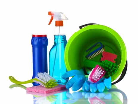 Office cleaning team maintaining a workspace in SW17