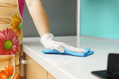 Transfer station sorting recyclable carpet cleaning waste in south-west London