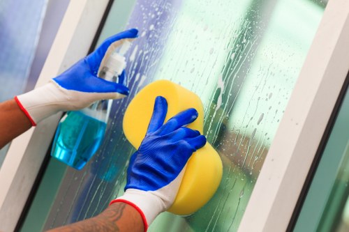 Cleaning tile and grout in a local SW17 kitchen