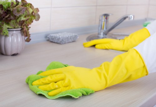 Detailed bathroom and kitchen cleaning for a property in SW17