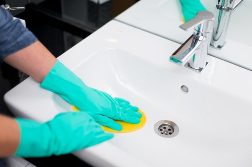 Clean and refreshed carpet fibres after professional treatment in SW17