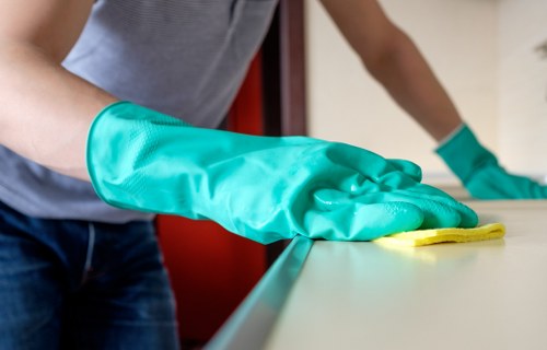 Local cleaners preparing a rental property for checkout in SW17