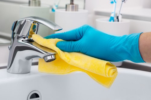 Kitchen and bathroom cleaning for a South West London property